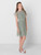 Sustainable green flower girls dress