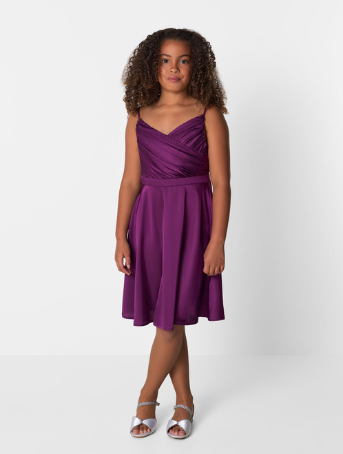 Girls Chi Chi purple berry dress