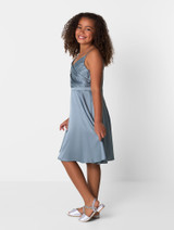 Chi Chi sage prom dress