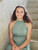 Girls green sustainable dress
