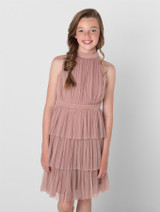 Blush pink girls party dress