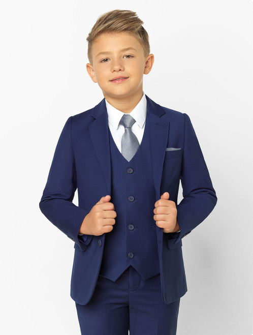 boys blue communion suit
