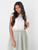 Two piece sage flower girl dress