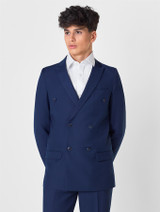 Boys double-breasted blue suit