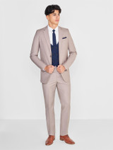 Boys neutral and navy suit