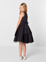 Black junior bridesmaids dress