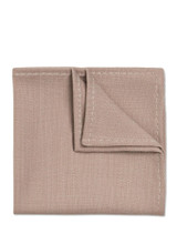 Boys stone beige pocket square