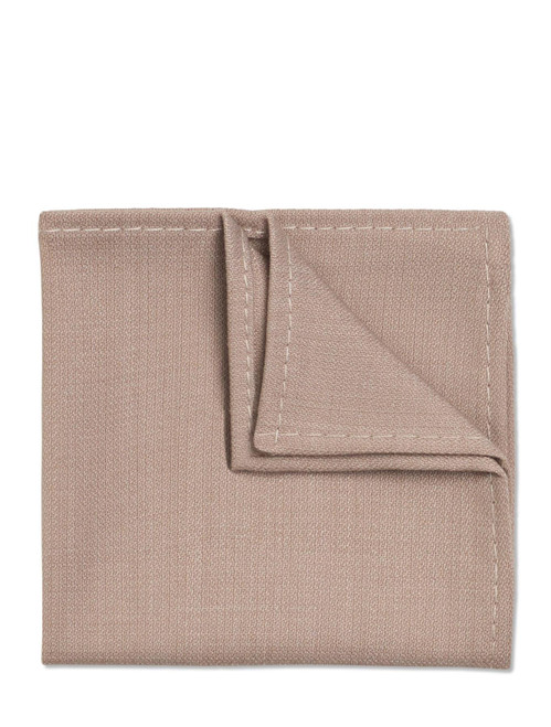 Boys stone beige pocket square