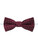 Boys burgundy trio dot elasticated bow tie