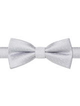 Boys silver trio dot banded bow tie