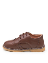 boys brown lace-up shoes