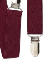Boys burgundy braces