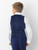 Blue waistcoat for boys