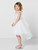 Girls ivory bridesmaid dress