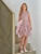 Girls pink sustainable dress