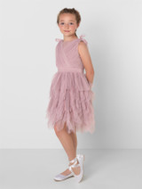 Girls pink party dress