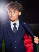 Boys navy blue suit
