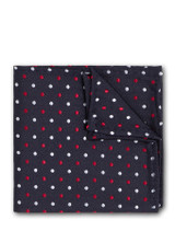 Boys navy hanky with England spot pattern
