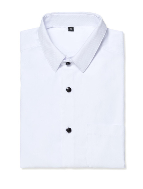 Boys white tuxedo shirt