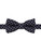 Boys navy banded bow tie with white polka dots