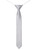 Boys silver trio dot elasticated tie