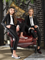 Girls black suits