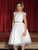 Girls white top & tutu skirt set - Frances
