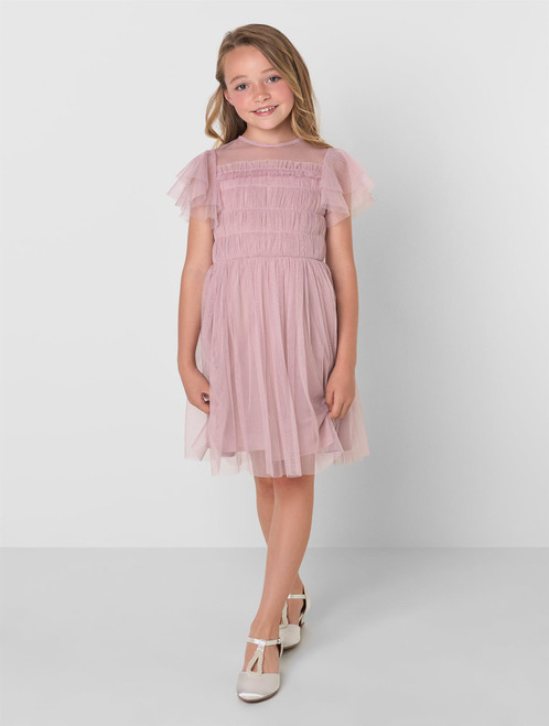 Eco friendly girls pink dress