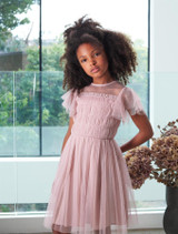 Sustainable girls pink party dress