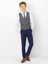 Boys navy & grey suit - Monaco