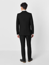 Midnight black prom suit