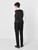 Midnight black suit with double breasted waistcoat