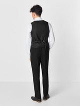 Black suit with double breasted waistcoat
