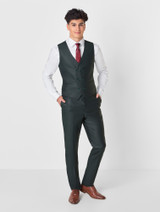 Midnight  green prom suit