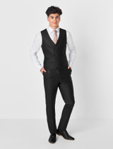 Boys midnight black communion suit