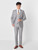 Light grey prom suit