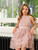 Girls pink sustainable party dress