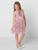 Pink sustainable flower girls dress