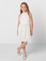Girls ivory sustainable communion dress