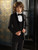 Boys luxury black velvet prom suit