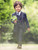 Navy blue page boy suits