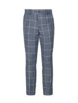 Boys blue check trousers - Matthew