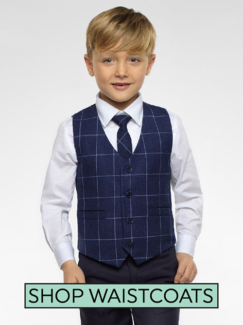 Shop discounted boys waistcoats at Roco Clothing