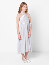 Grey flower girl dress