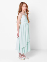 Girls sage occasion dress