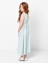 Sage flower girl dress
