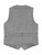 Boys grey check waistcoat - David