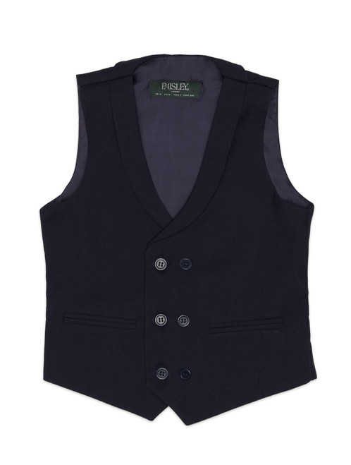 boys navy wedding waistcoat