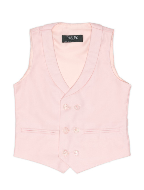 boys pink wedding waistcoat