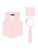 Boys pale pink waistcoat - David